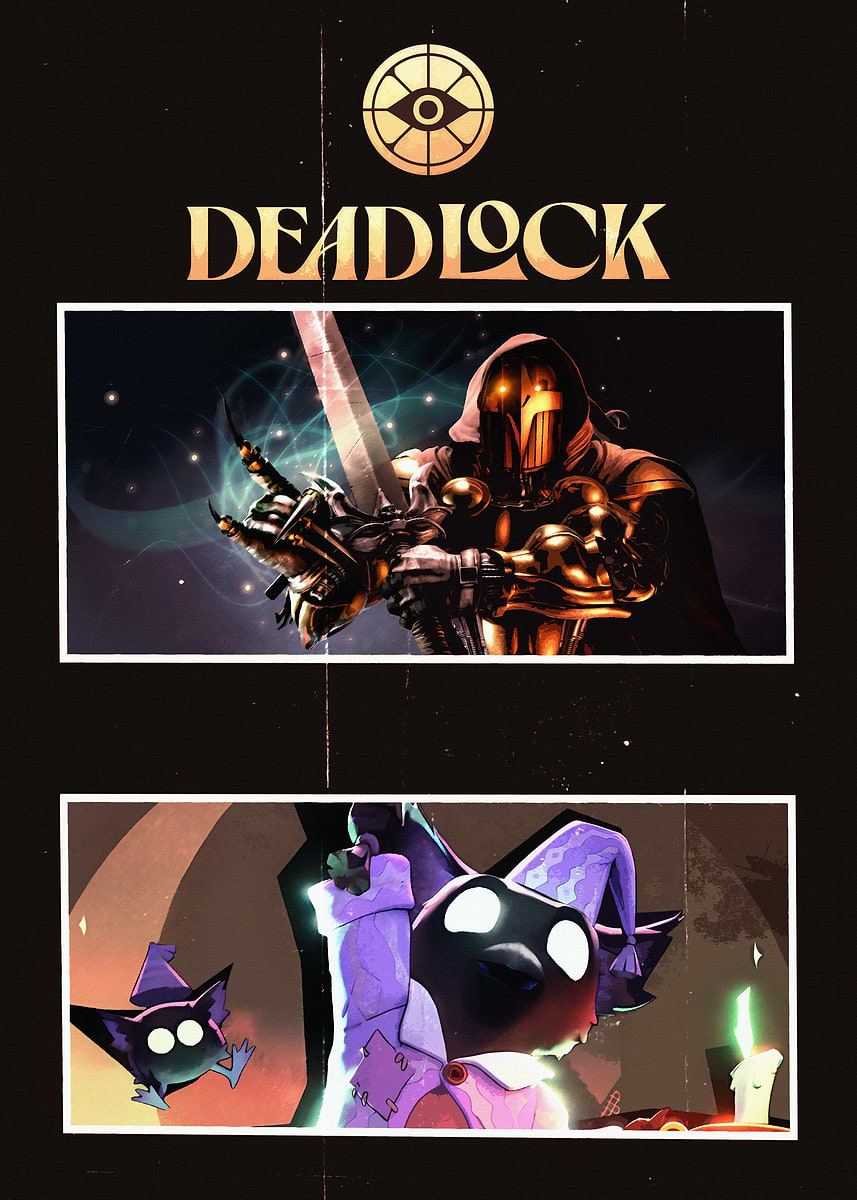 Deadlock Comic Art' Poster, picture, metal print, paint by Alita Deadlock Comic Art' Poster, picture, metal print, paint by Alita