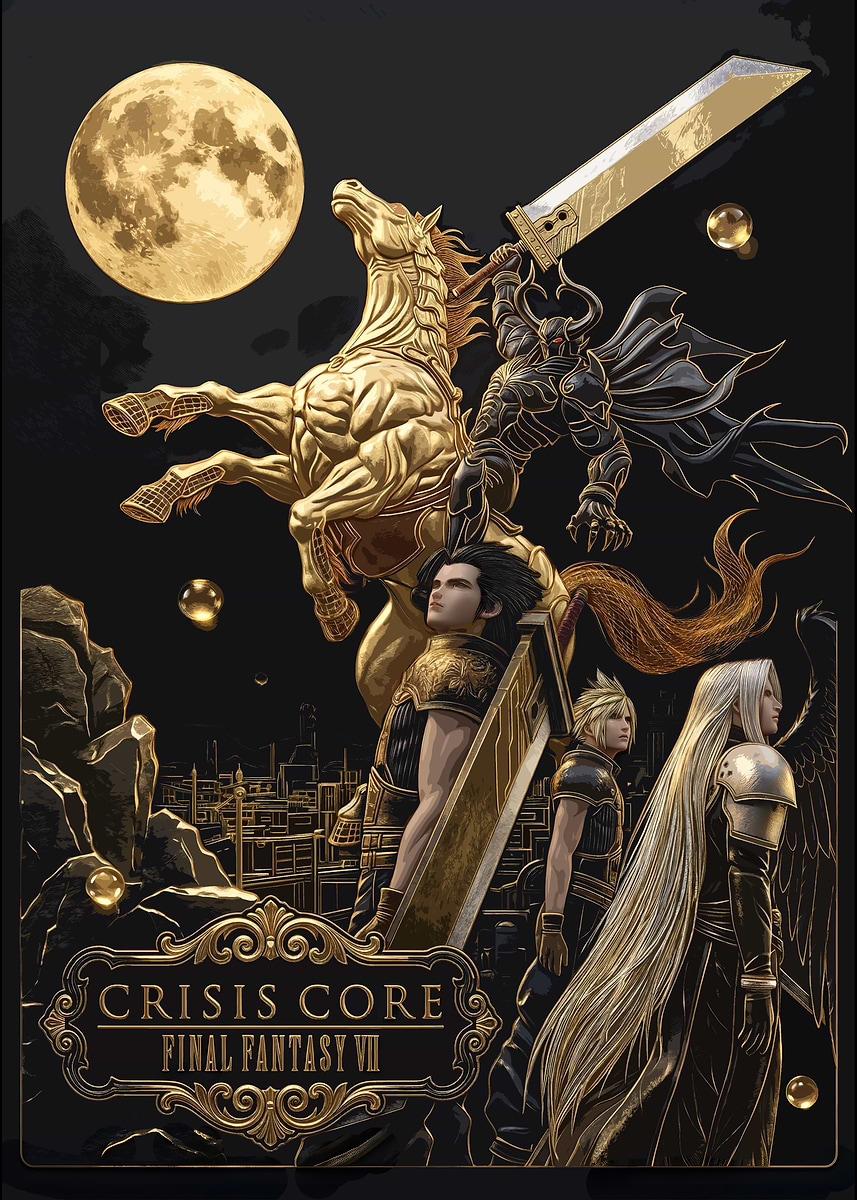 Crisis Core Final Fantasy VII Art' Poster, picture, metal print