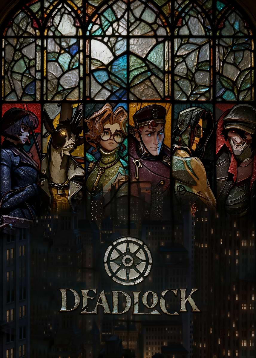 Deadlock Game Characters' Poster, picture, metal print, paint by