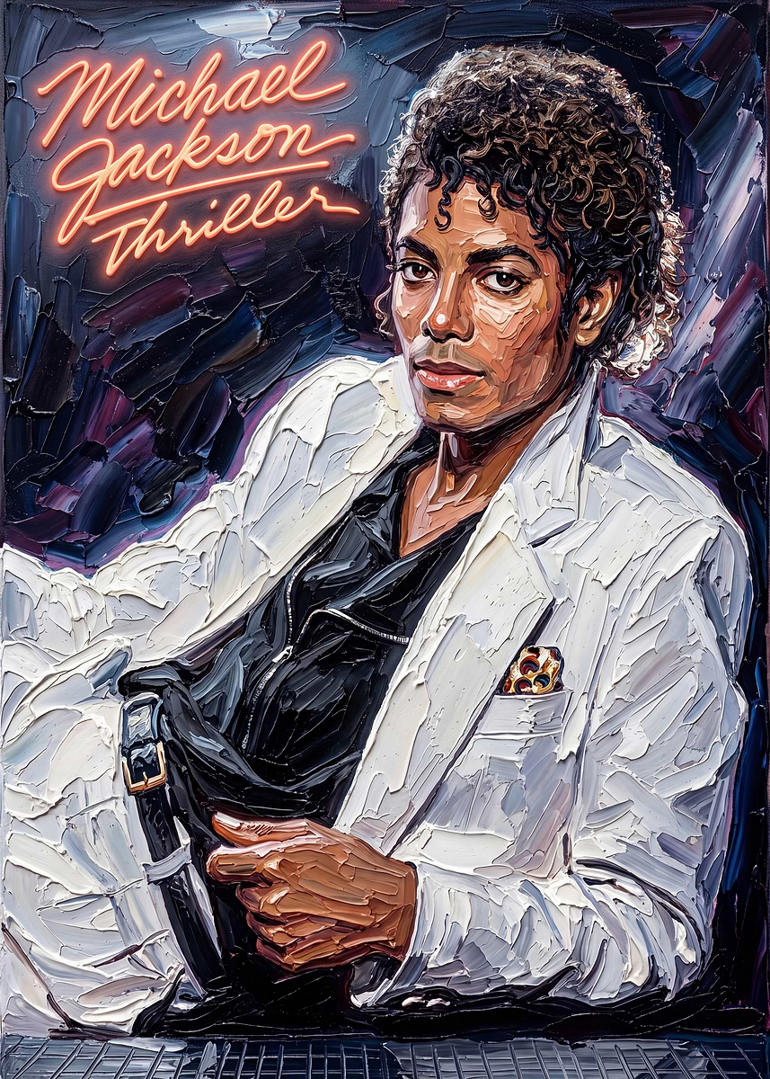 Michael Jackson Thriller Album Cover Art Poster' Poster, picture