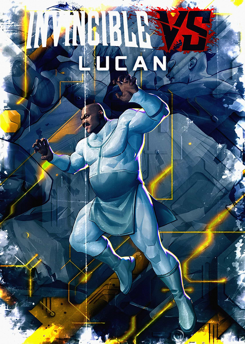 'Lucan Invincible vs Game Art' Poster, picture, metal print, paint by ...