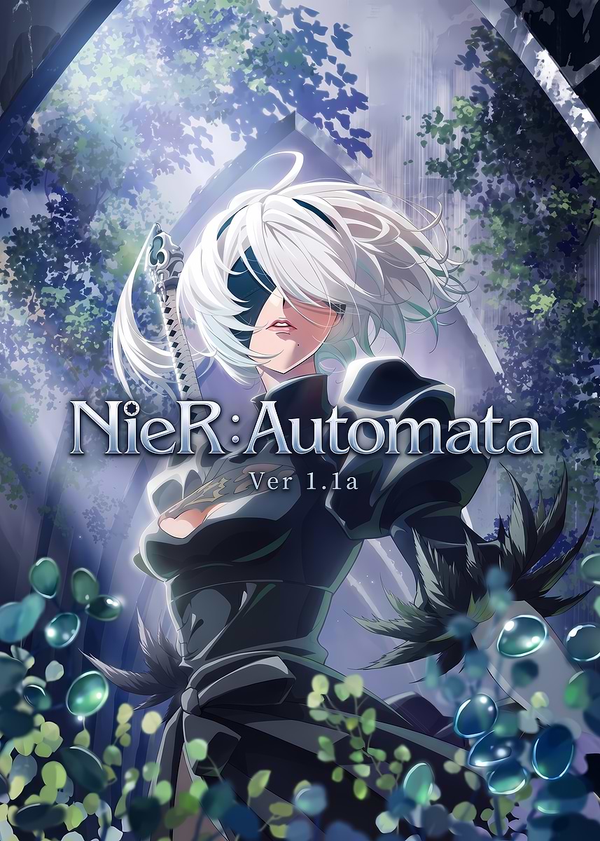 NieR: Automata B2' Poster, picture, metal print, paint by Nurrr
