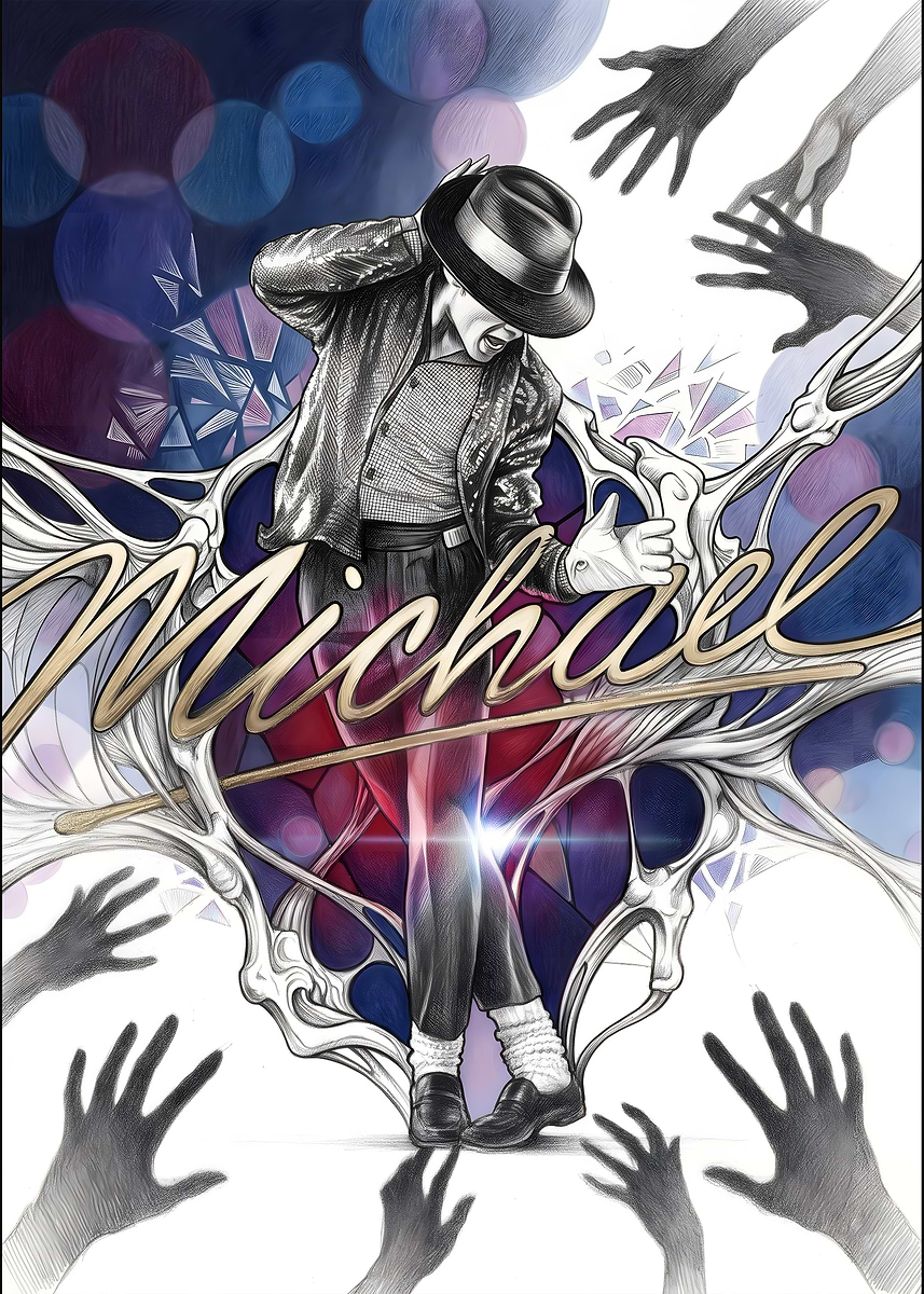 Michael Jackson Tribute Art' Poster, picture, metal print, paint