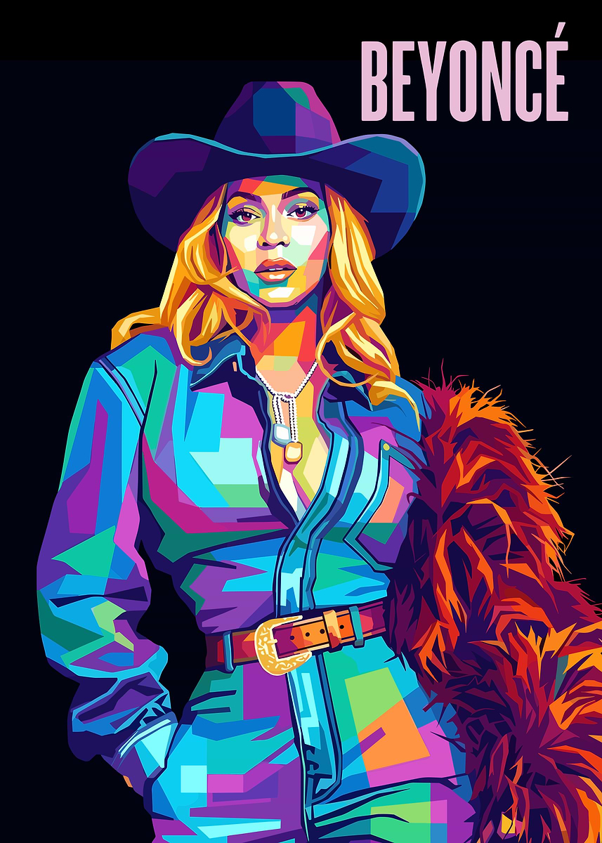 'Beyoncé Pop Art Portrait' Poster, picture, metal print, paint by Aroma ...