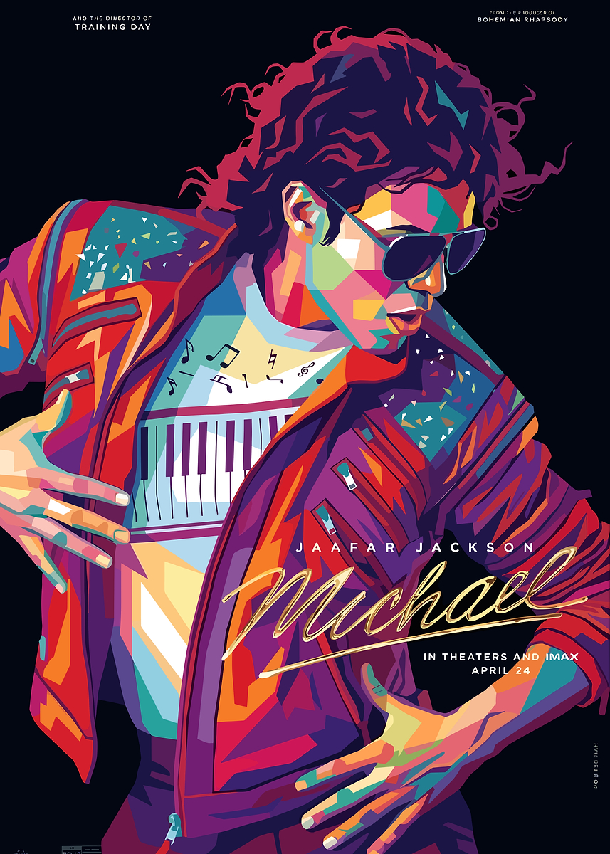Michael Jackson Pop Art Portrait' Poster, picture, metal print
