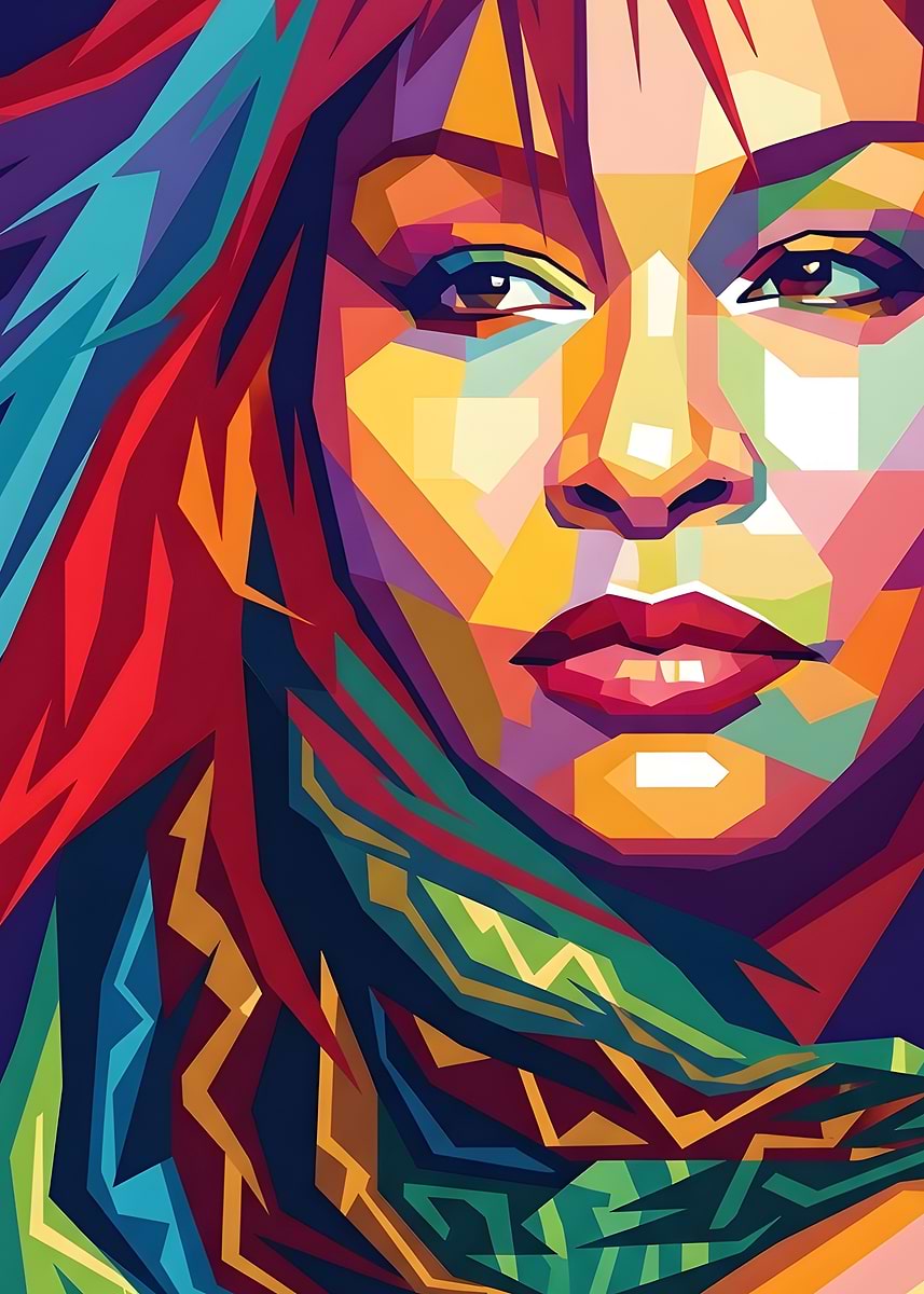 Chaka Khan Wpap Pop Art' Poster, picture, metal print, paint by