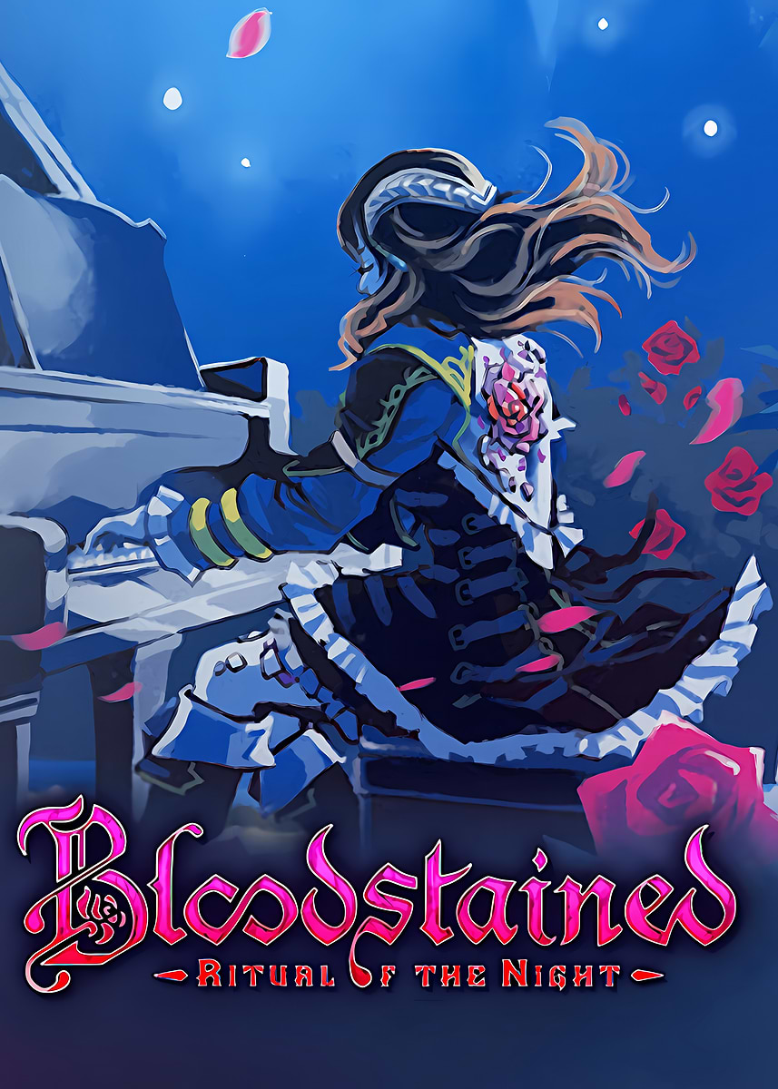Bloodstained Ritual of the Night Game Art' Poster, picture, metal