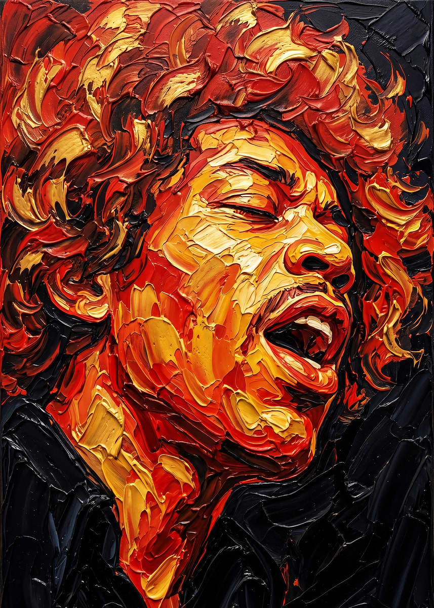Electric Ladyland Album Cover Painting Art' Poster, picture, metal