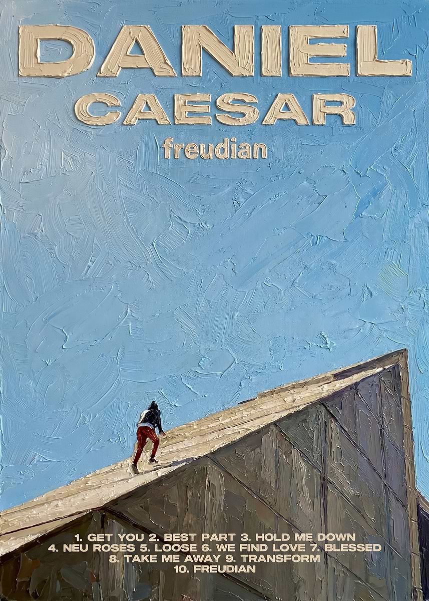 Daniel Caesar Freudian Album Cover' Poster, picture, metal print