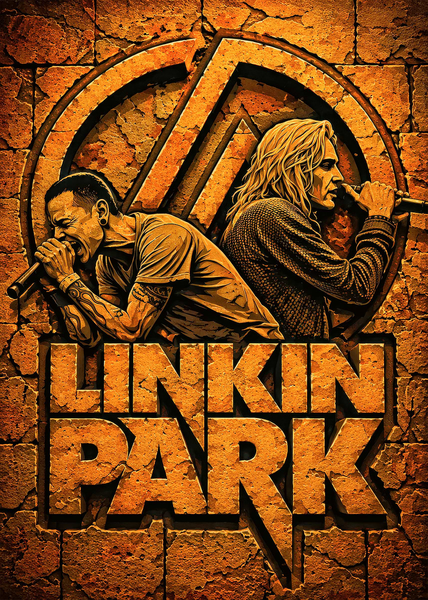 Linkin Park Band Poster' Poster, picture, metal print, paint by