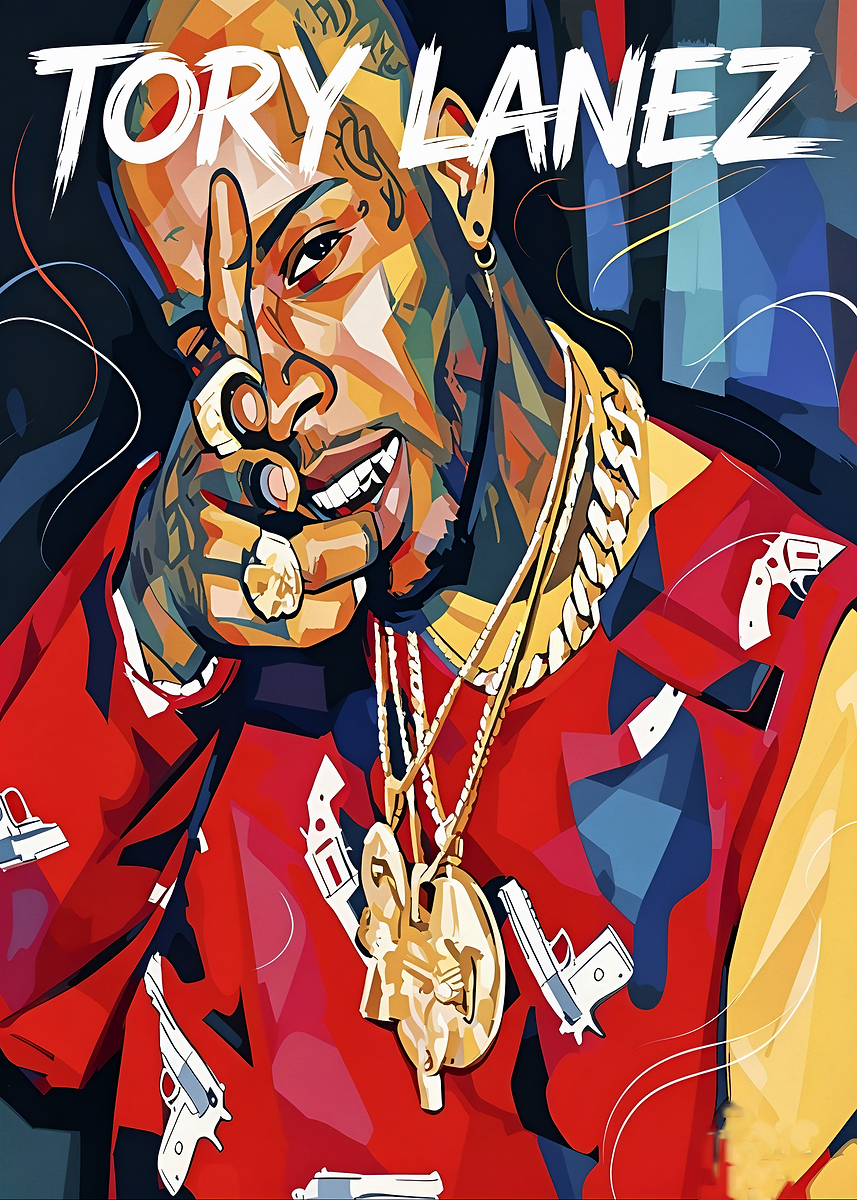 Tory Lanez Pop Art Portrait' Poster, picture, metal print, paint
