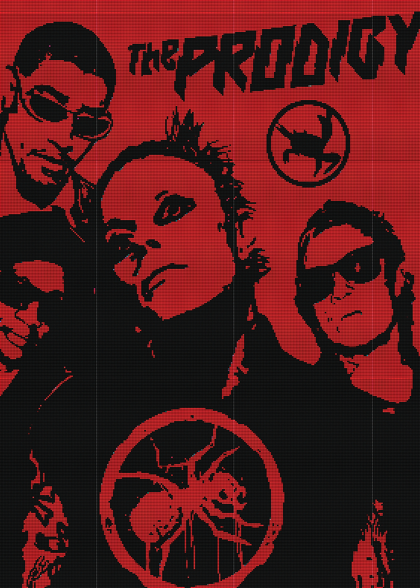 The Prodigy Band Poster' Poster, picture, metal print, paint by