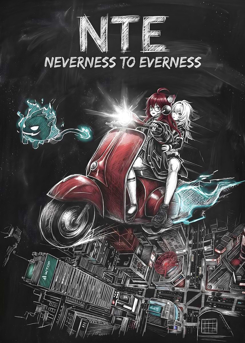 ネイタルデザイン ポスター　 I WANTTOBELIEVE POSTER NTE Neverness To Everness' Poster, picture, metal print, paint by