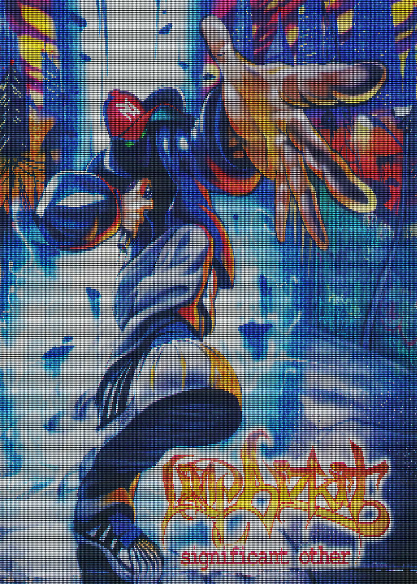 Graffiti Art of a Dancer' Poster, picture, metal print, paint by