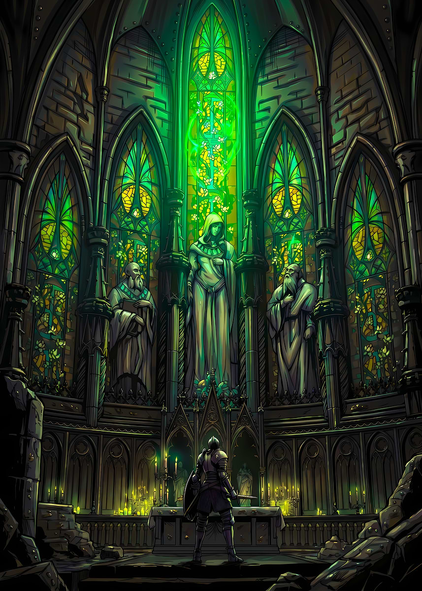 Modern Marvels: Gothic Cathedrals [DVD] [Import](中古品) The Slayer of Demons in a Gothic Cathedral' Poster, picture, metal