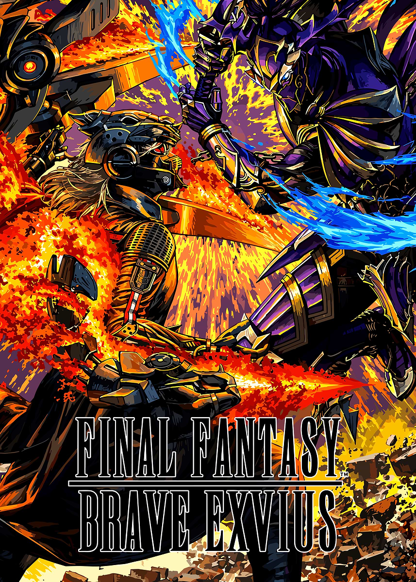 Final Fantasy Brave Exvius Art' Poster, picture, metal print
