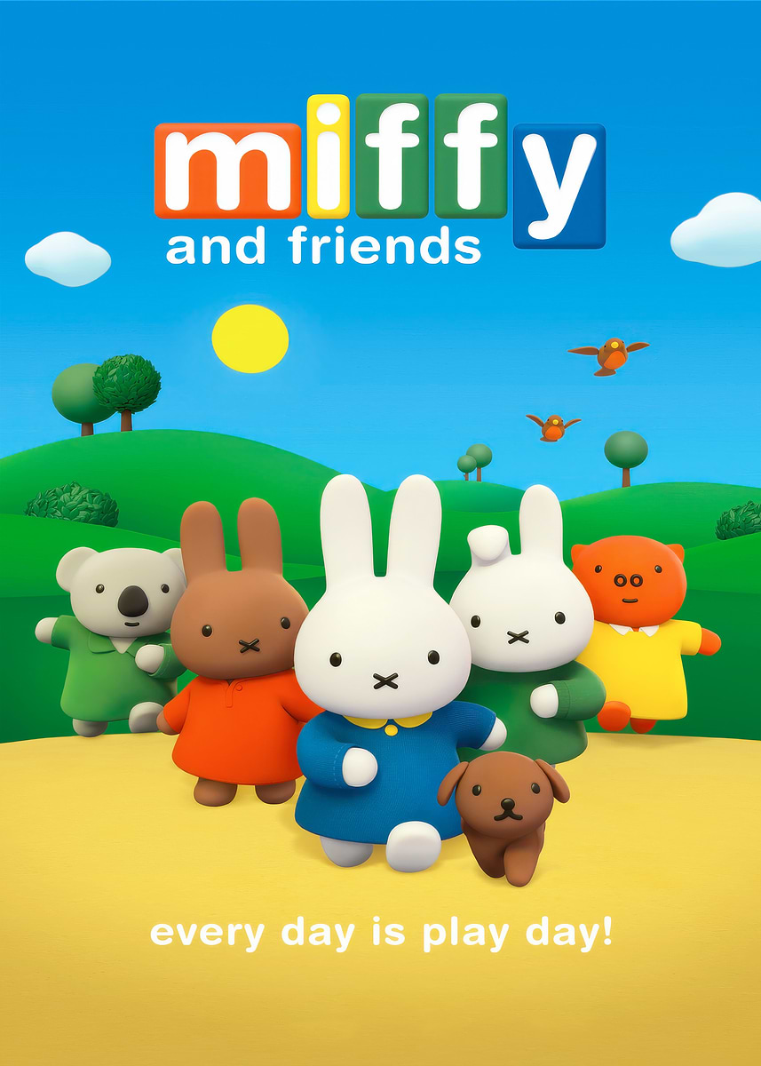 Miffy and Friends Play Day' Poster, picture, metal print, paint by