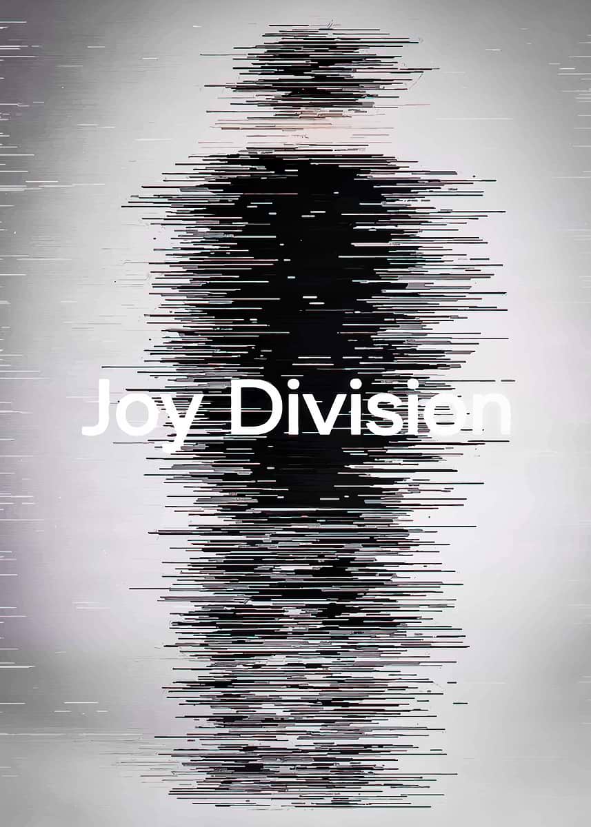 Joy Division Glitch Art' Poster, picture, metal print, paint by