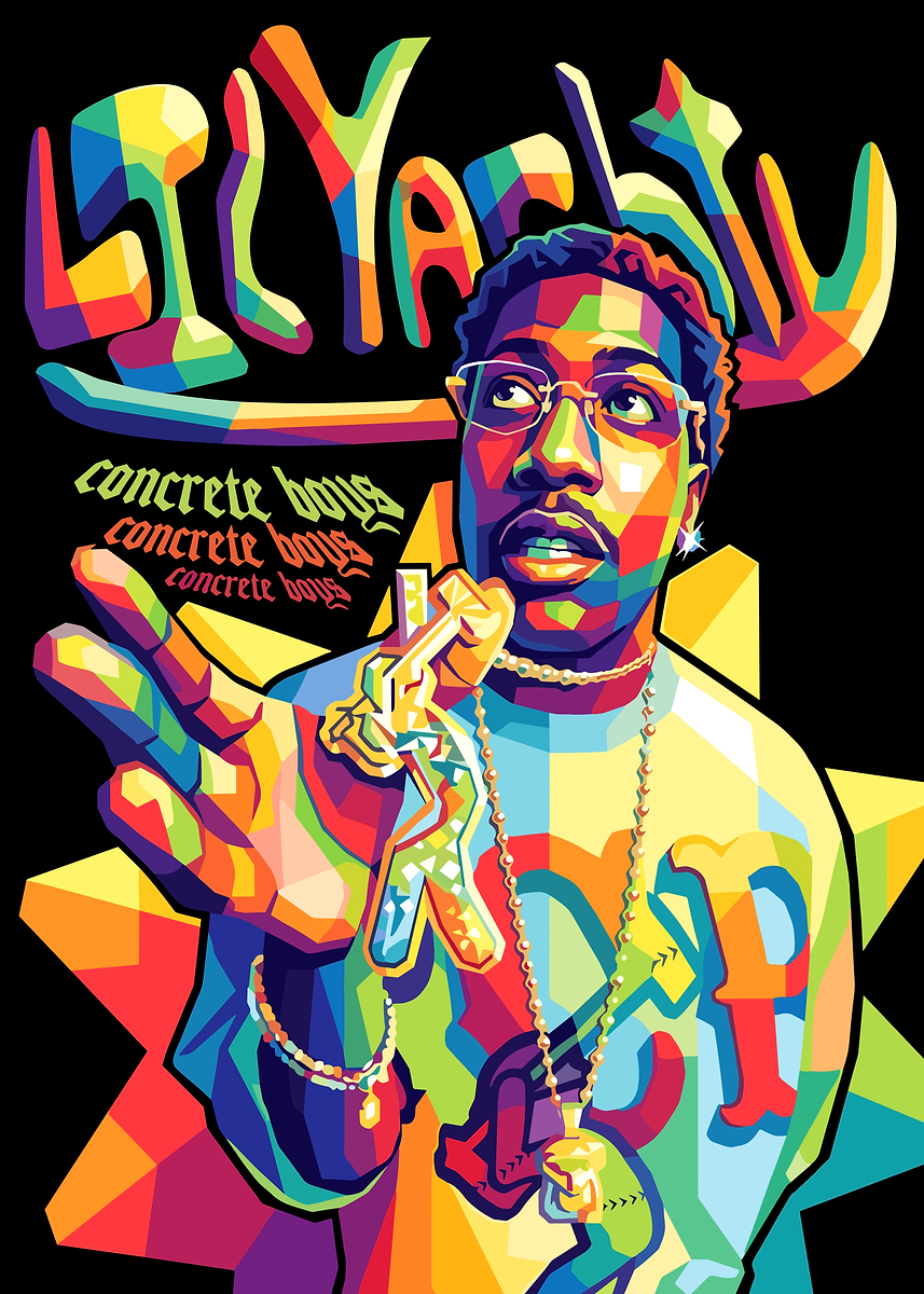 Lil Yachty Pop Art Portrait' Poster, picture, metal print, paint