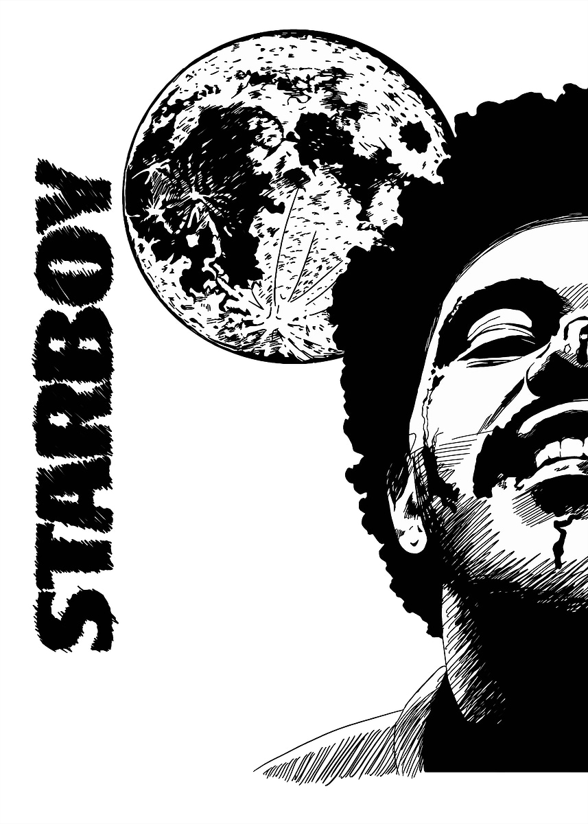 The Weeknd Music Art' Poster, picture, metal print, paint by
