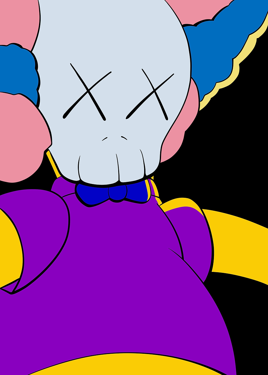 KAWS one' Poster, picture, metal print, paint by Biopic Studio