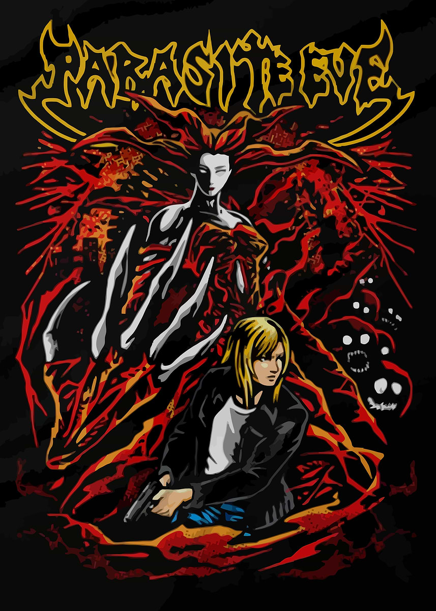 Parasite Eve Aya Brea Graphic Art' Poster, picture, metal print