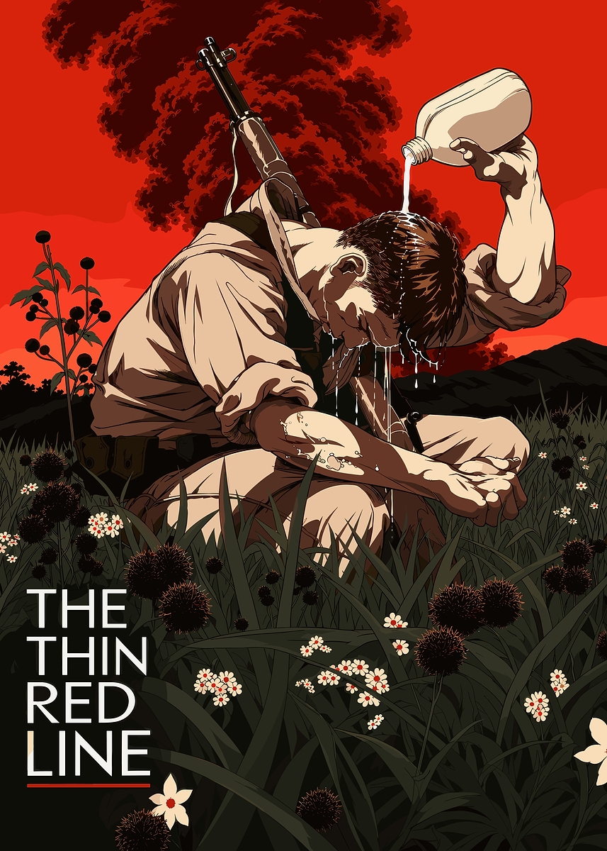 'The Thin Red Line Movie Poster' Poster, picture, metal print, paint by ...