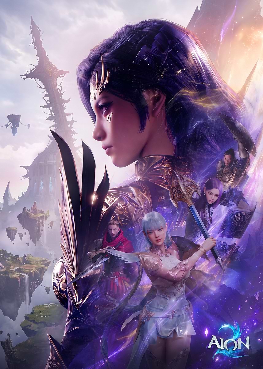 D Code Poster 'Aion Game Poster' Poster, picture, metal print, paint by Xerneas ...