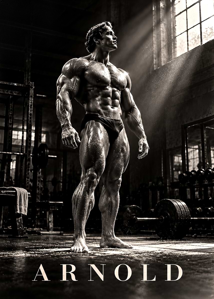 Arnold Schwarzenegger Bodybuilding Gym Poster Poster, Picture & Metal ...