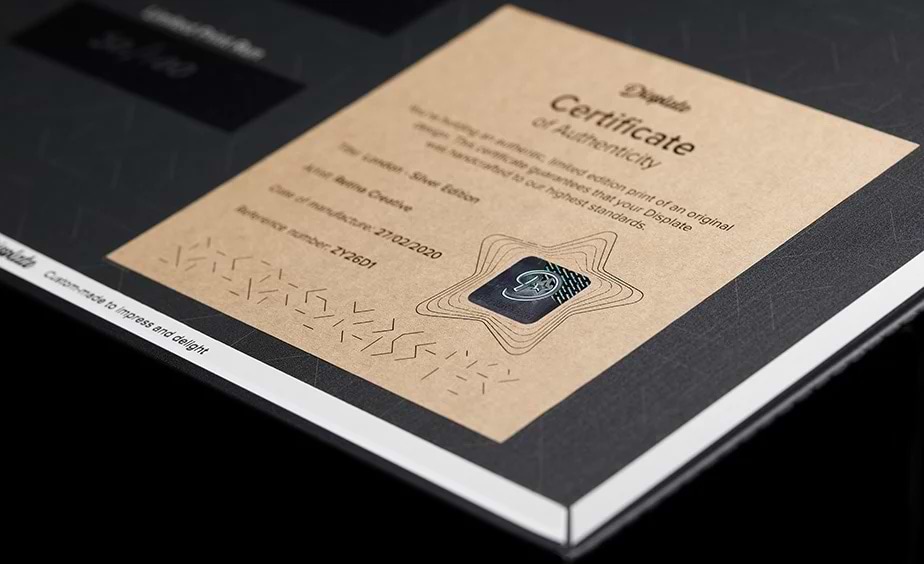 Limited Edition Certificate