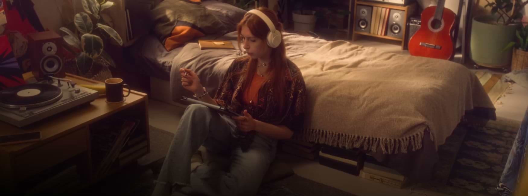 Artist painting picture