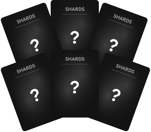 Premiere online drop mystery Shards cards