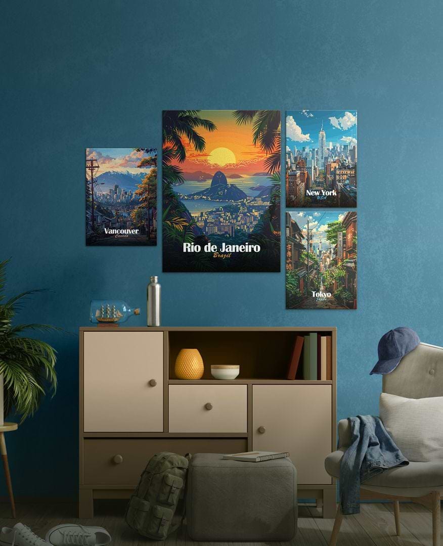 room with displates