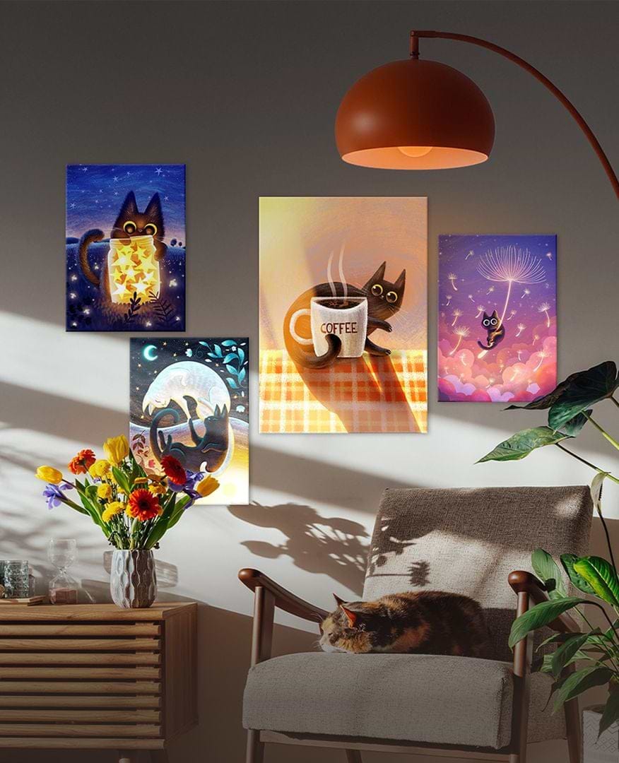 room with displates