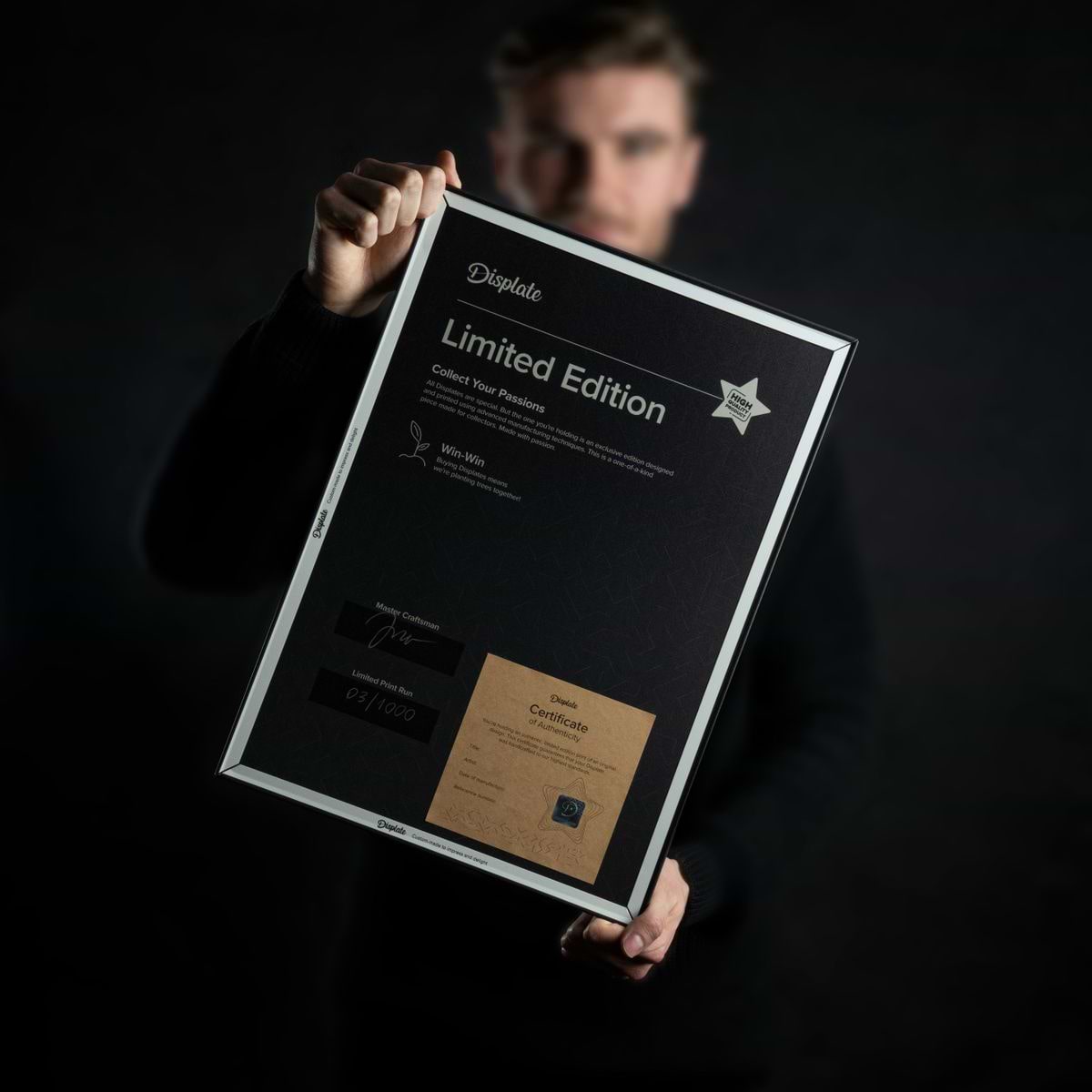 額縁 Displate Gambling Limited Edition Poster 額縁 Displate