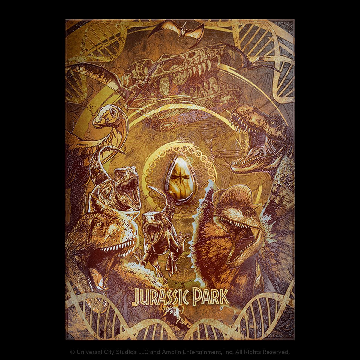 This is Jurassic Park metal poster - Limited Edition | Displate