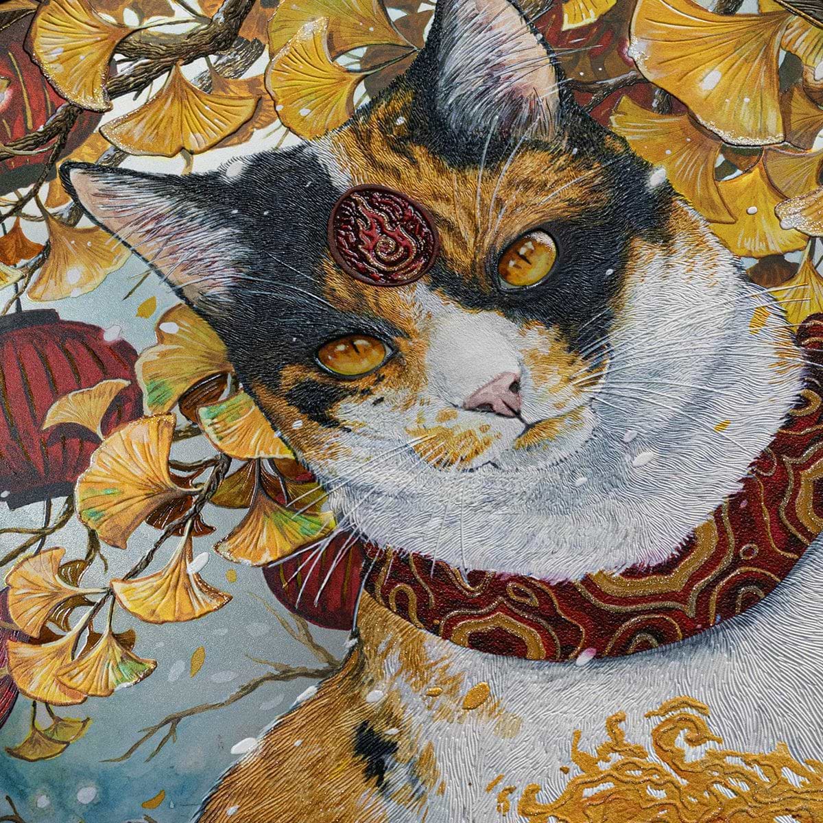 Kenzo the bakeneko metal poster - Limited Edition | Displate