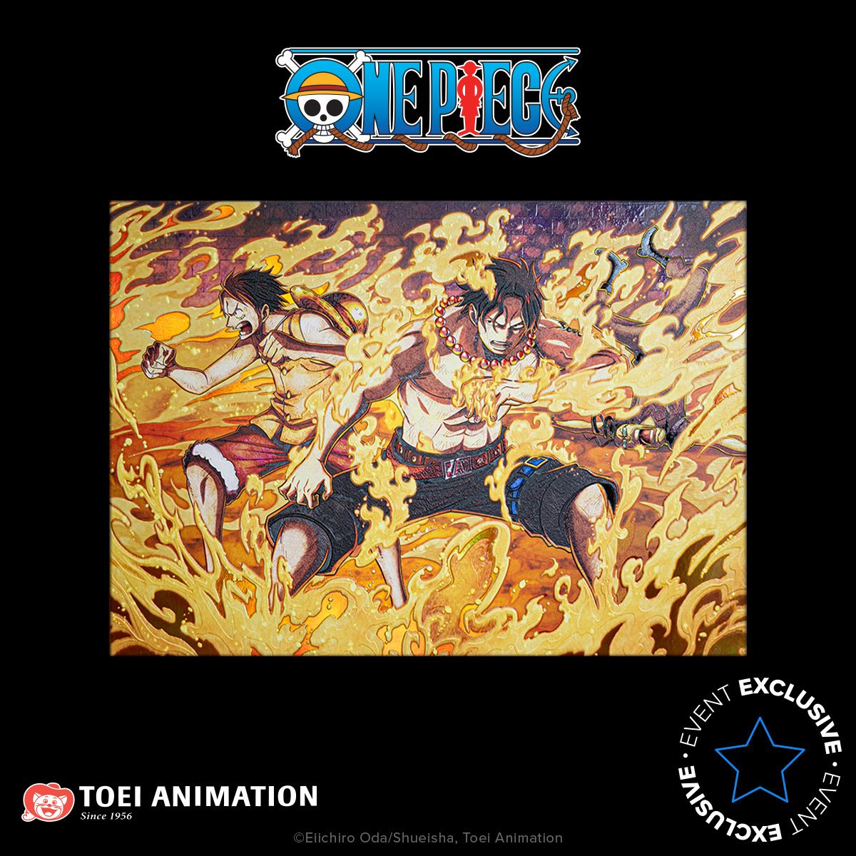Displate ONE PIECE サボ Limited Poster Flames of Marineford