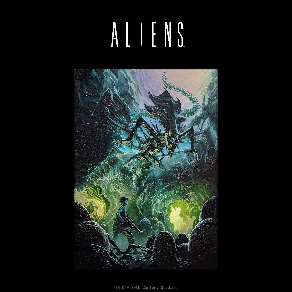Ripley vs. The Queen metal poster - Limited Edition | Displate