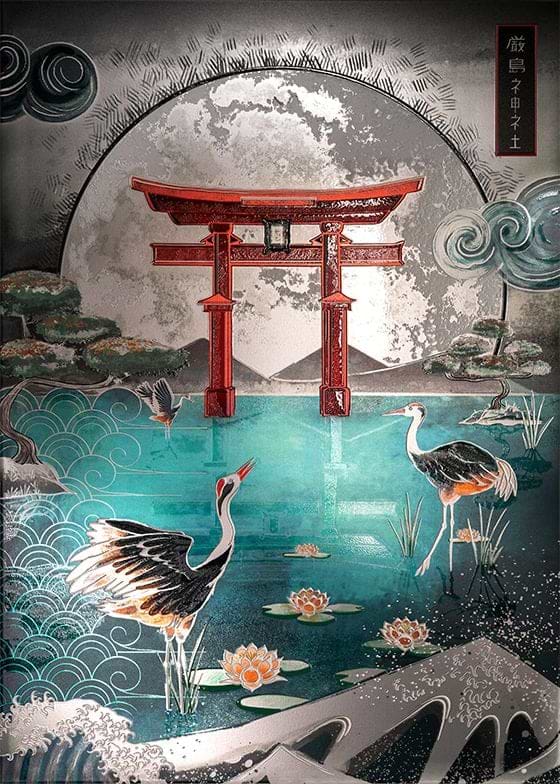 Torii Tranquility metal poster - Limited Edition | Displate