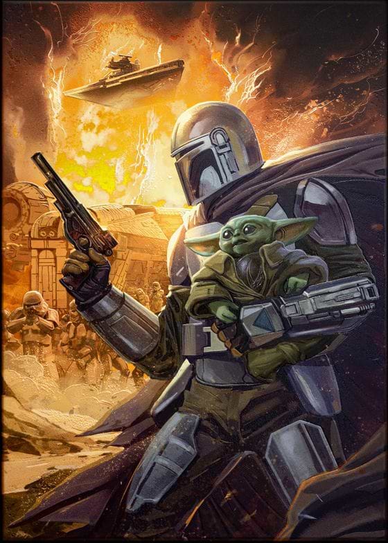 The Mandalorian and Grogu metal poster - Limited Edition | Displate