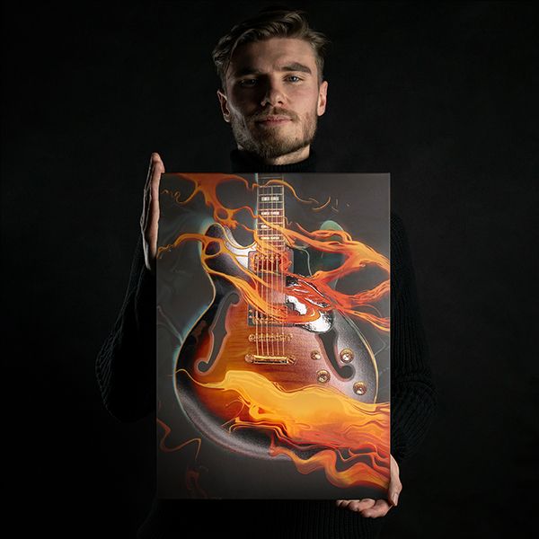 Flaming Guitar
