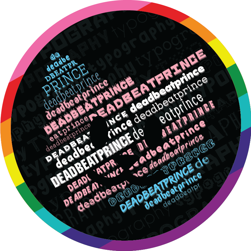 deadbeatprince typography avatar