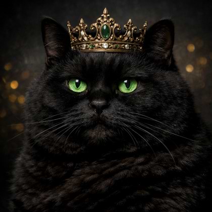 Royal Chubby Black Cat avatar