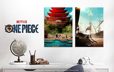 Capture iconic One Piece moments on metal