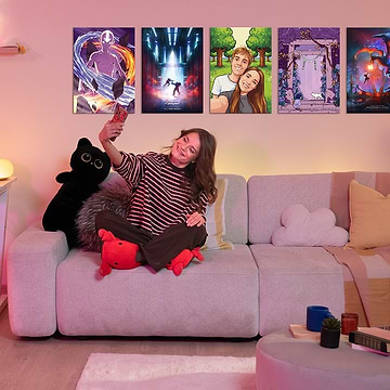 Heart eyes only! Metal posters for your Valentine